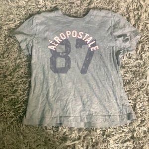 Aeropostale Boyfriend Tee, Color Grey, Size Large in Girls